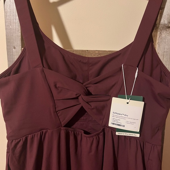 NWT HALARA Padded Midi Casual Dress in fig size large - Picture 9 of 11